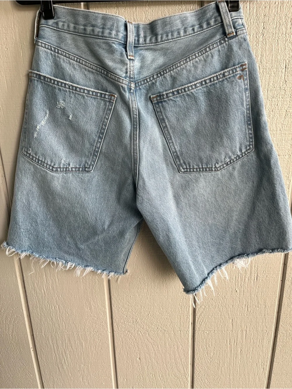 Madewell The Essex Long Baggy Short in Light Wash Size 26